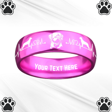 Load image into Gallery viewer, Custom Rottweiler Keepsake Ring 🐾 Made-to-Order + Free Bracelet! 🎁