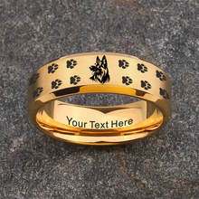 Load image into Gallery viewer, German Shepherd Keepsake Ring 🐾 Today 60% Off + Free Bracelet! 🎁
