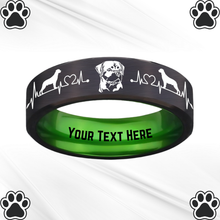 Load image into Gallery viewer, Custom Rottweiler Keepsake Ring 🐾 Made-to-Order + Free Bracelet! 🎁