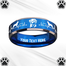 Load image into Gallery viewer, Custom Rottweiler Keepsake Ring 🐾 Made-to-Order + Free Bracelet! 🎁