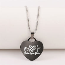 Load image into Gallery viewer, Today Only 60% Off! 😍 Peace Love Jesus Necklace
