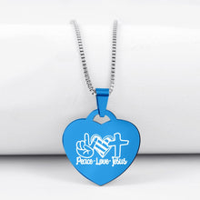 Load image into Gallery viewer, Today Only 60% Off! 😍 Peace Love Jesus Necklace
