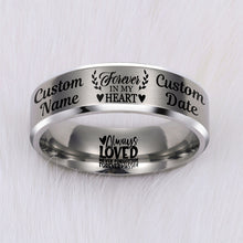 Load image into Gallery viewer, Today 60% Off + Free Bracelet w/Purch! ⏰ Memorial Keepsake Ring ⭐️⭐️⭐️⭐️⭐️ Reviews