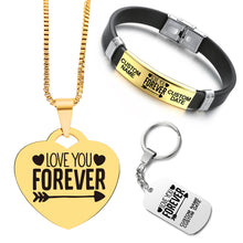 Load image into Gallery viewer, Necklace+Bracelet+Keychain Bundle 💜  Love You Forever