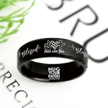 Load image into Gallery viewer, Today Only 60% Off 😍 Free Bracelet W/Purch Peace Love Jesus Designer Ring ⭐️⭐️⭐️⭐️⭐️ Reviews