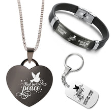 Load image into Gallery viewer, Necklace+Bracelet+Keychain Bundle ❤️  Rest In Peace
