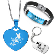 Load image into Gallery viewer, Necklace+Bracelet+Keychain Bundle ❤️  Rest In Peace