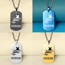 Load image into Gallery viewer, Rest in Peace 😍  Customized Tag Necklace