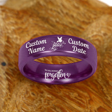 Load image into Gallery viewer, Limited Edition Purple Designer Ring! 😍  Memorial Keepsake ⭐️⭐️⭐️⭐️⭐️ Reviews