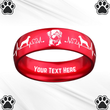 Load image into Gallery viewer, Custom Rottweiler Keepsake Ring 🐾 Made-to-Order + Free Bracelet! 🎁
