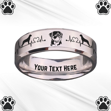 Load image into Gallery viewer, Custom Rottweiler Keepsake Ring 🐾 Made-to-Order + Free Bracelet! 🎁
