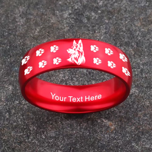 Load image into Gallery viewer, German Shepherd Keepsake Ring 🐾 Today 60% Off + Free Bracelet! 🎁
