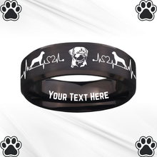 Load image into Gallery viewer, Custom Rottweiler Keepsake Ring 🐾 Made-to-Order + Free Bracelet! 🎁
