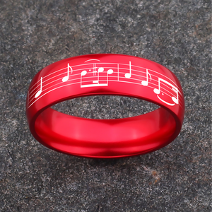 Music Notes Ring 🎼 Today 60% Off  ⏰ Personalize It Free