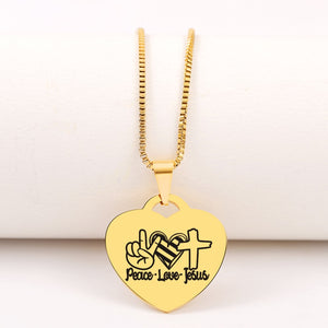 Today Only 60% Off! 😍 Peace Love Jesus Necklace