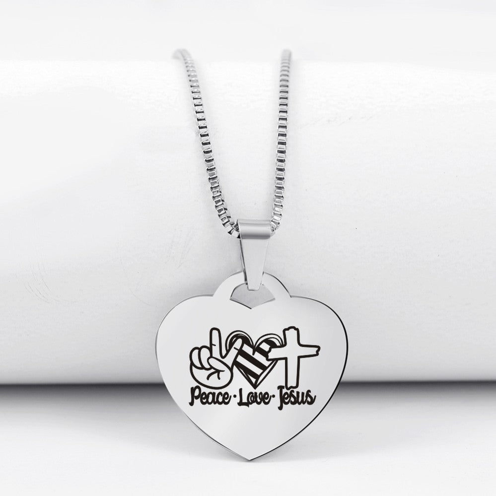 Today Only 60% Off! 😍 Peace Love Jesus Necklace