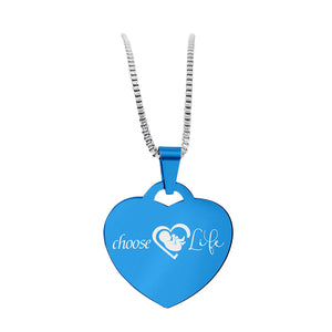 Choose Life 😍  Heart Necklace