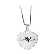 Load image into Gallery viewer, Choose Life 😍  Heart Necklace
