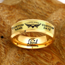 Load image into Gallery viewer, Personalize It For Free! In Loving Memory😍  Memorial Designer Ring ⏰ Today 60% Off! ⭐️⭐️⭐️⭐️⭐️ Reviews
