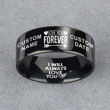 Load image into Gallery viewer, Love You Forever 💜  Memorial Designer Ring ⏳ Today 60% Off! ⭐️⭐️⭐️⭐️⭐️ Reviews Personalize It For Free!
