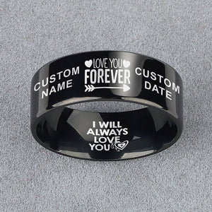 Love You Forever 💜  Memorial Designer Ring ⏳ Today 60% Off! ⭐️⭐️⭐️⭐️⭐️ Reviews Personalize It For Free!