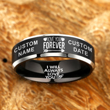 Load image into Gallery viewer, Love You Forever 💜  Memorial Designer Ring ⏳ Today 60% Off! ⭐️⭐️⭐️⭐️⭐️ Reviews Personalize It For Free!
