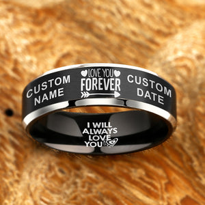 Love You Forever 💜  Memorial Designer Ring ⏳ Today 60% Off! ⭐️⭐️⭐️⭐️⭐️ Reviews Personalize It For Free!