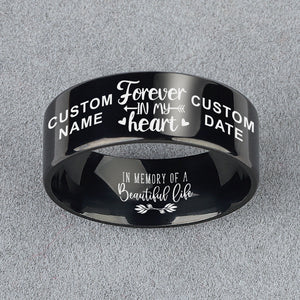 Personalize It For Free! 😍  Forever In My Heart Memorial Designer Ring ⏰  Today 60% Off! ⭐️⭐️⭐️⭐️⭐️ Reviews