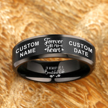 Load image into Gallery viewer, Personalize It For Free! 😍  Forever In My Heart Memorial Designer Ring ⏰  Today 60% Off! ⭐️⭐️⭐️⭐️⭐️ Reviews
