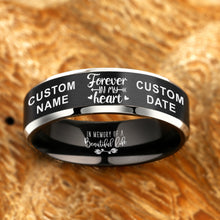 Load image into Gallery viewer, Personalize It For Free! 😍  Forever In My Heart Memorial Designer Ring ⏰  Today 60% Off! ⭐️⭐️⭐️⭐️⭐️ Reviews
