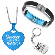 Load image into Gallery viewer, Necklace+Bracelet+Keychain Bundle ❤️  Forever In My Heart
