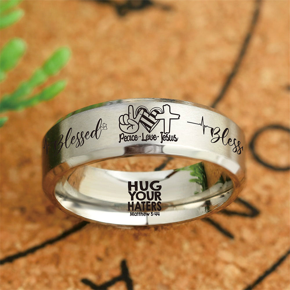 Today Only 60% Off 😍 Free Bracelet W/Purch Peace Love Jesus Designer Ring ⭐️⭐️⭐️⭐️⭐️ Reviews