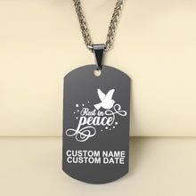 Load image into Gallery viewer, Rest in Peace 😍  Customized Tag Necklace
