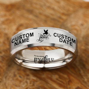 Rest In Peace😍  Memorial Keepsake Ring ⏰ Today 60% Off! ⭐️⭐️⭐️⭐️⭐️ Reviews Personalize It For Free!